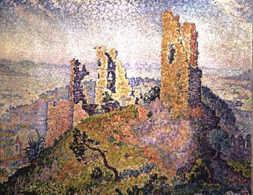 Landscape with a ruined castle from Paul Signac