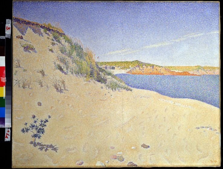The Beach at Saint-Briac. Op. 212 (Sandy seashore) from Paul Signac