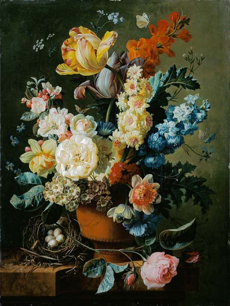 Still Life with Flower and Nest from Paul Theodor van Brussel