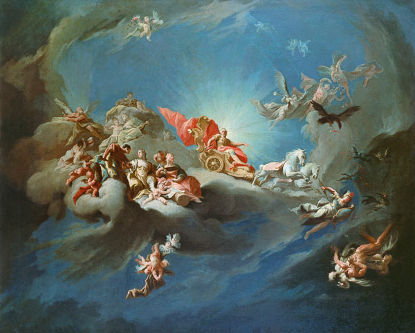 The Apotheosis of the Emperor Charles VI (1685-1740) in the guise of Apollo from Paul Troger