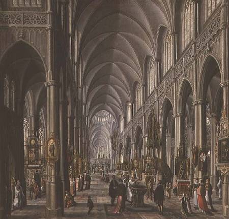 Interior of a Gothic Church from Paul Vredeman de Vries