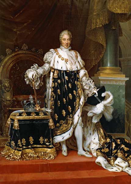 Portrait of Charles X (1757-1836) in Coronation Robes from Paulin Jean Baptiste Guerin