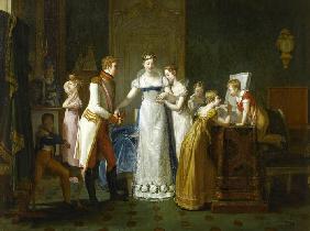 Marie-Louise of Austria Bidding Farewell to her Family in Vienna, 13th March 1810