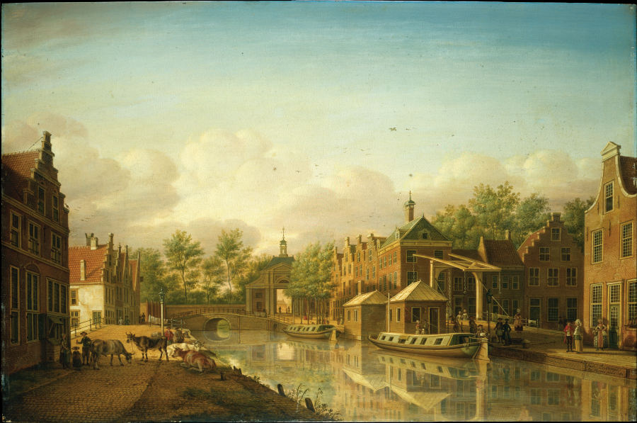 The Haarlem Gate in Leyden as Seen From the City from Paulus Constantijn la Fargue