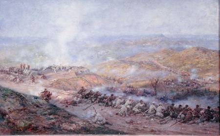A Scene from the Russo-Turkish War in 1877-78 from Pawel Kowalewsky