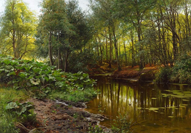 Summer's Day at the Forest Stream from Peder Moensted