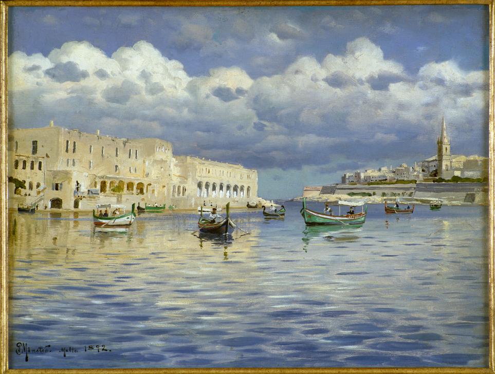 Malta Harbour from Peder Moensted