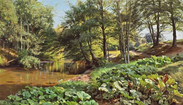 Sunny May Day at the Forest Stream from Peder Moensted