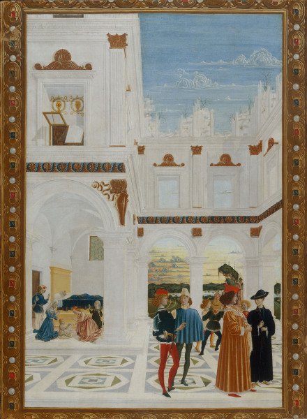 Perugino / Miracle of St.Bernhard from Perugino (eigentl. Pierto di Cristoforo Vanucci)