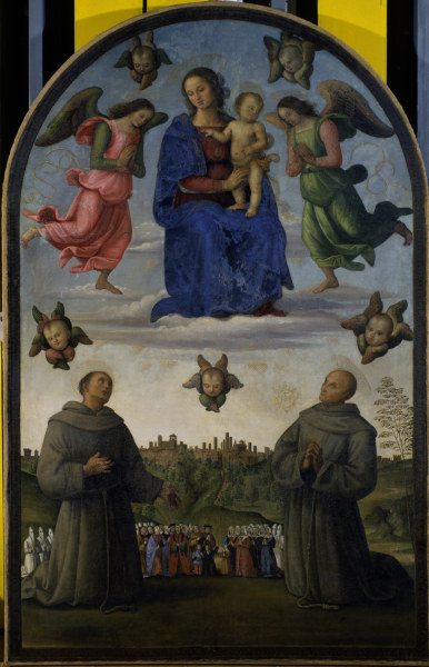 P.Perugino / Mary with Child & Saints from Perugino (eigentl. Pierto di Cristoforo Vanucci)