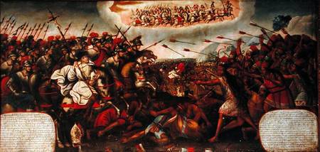 Battle scene from Peruvian School