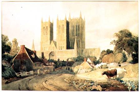 Lincoln Cathedral from Peter de Wint