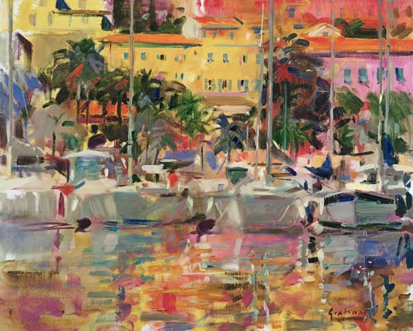 Golden Harbour Vista (oil on canvas)  from Peter  Graham