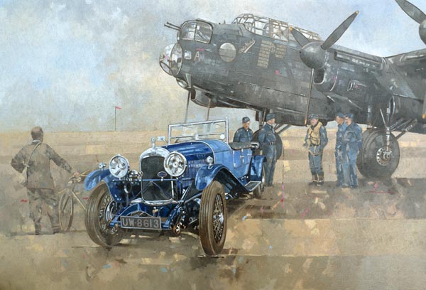 Able Mable and the Blue Lagonda (oil on canvas)  from Peter  Miller