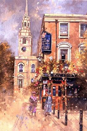 Crown Tavern, Clerkenwell, 2000 (oil on canvas) 