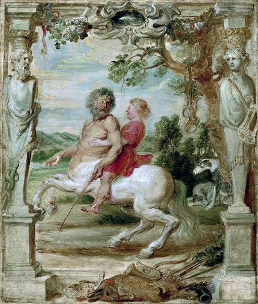 Achilles educated by the centaur Chiron from Peter Paul Rubens