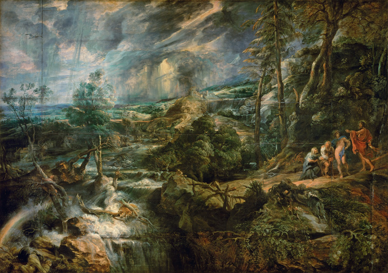 Landscape with Philemon and Baucis from Peter Paul Rubens