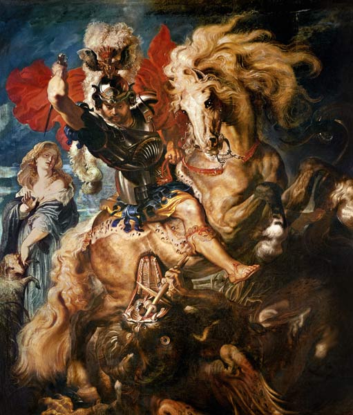 St. Georg in the fight with the hang-glider from Peter Paul Rubens
