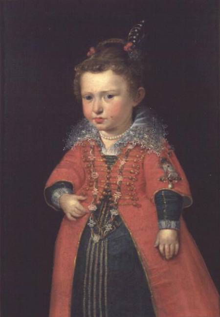 Eleanor Gonzaga (1598-1655) aged two years old, daughter of Vicenzo I of Mantua and Eleanor de Medic from Peter Paul Rubens