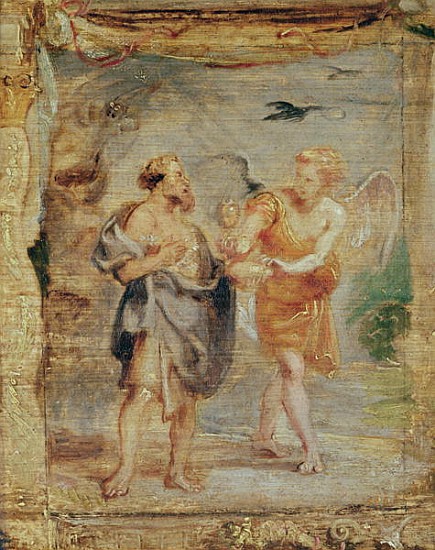 Elijah Receiving Bread and Water from an Angel, c.1626-28 from Peter Paul Rubens