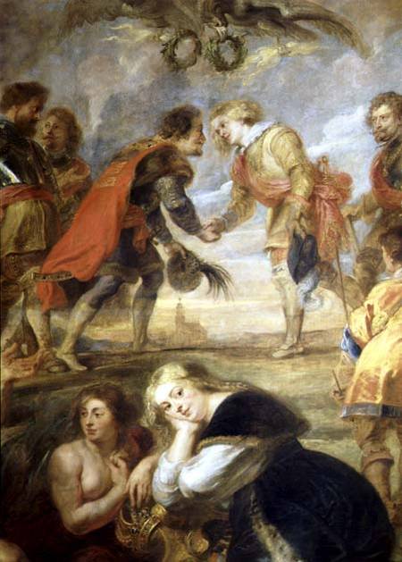 The Meeting of Ferdinand II (1578-1637) and his son the Cardinal Infante Ferdinand before the battle from Peter Paul Rubens