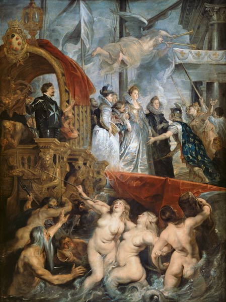 The Arrival of Marie de Medici (1573-1642) in Marseilles, 3rd November 1600 from Peter Paul Rubens