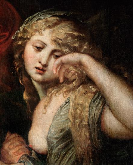 Mary Magdalene, detail from The Deposition