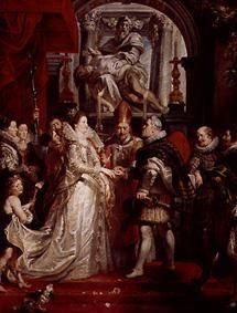 The temporary wedding Maria De'Medici with Heinrich IV.