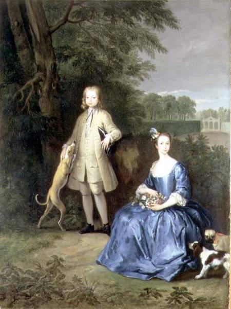Portrait of Master Edward and Miss Mary Macro from Peter Tillemans