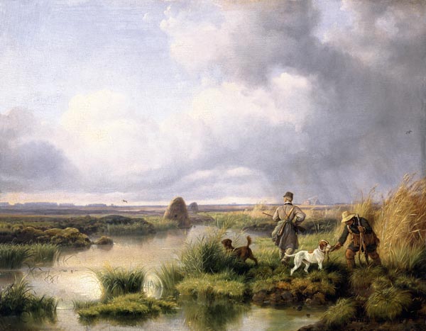 Hunting in the bog from Peter von Hess