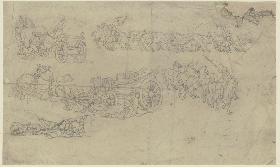 Horses and cart from Peter von Hess