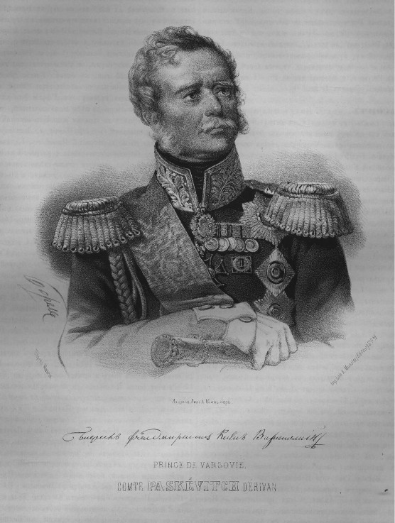 Portrait of Ivan Fyodorovich Paskevich, Count of Erivan, Viceroy of the Kingdom of Poland from P.F. Borel