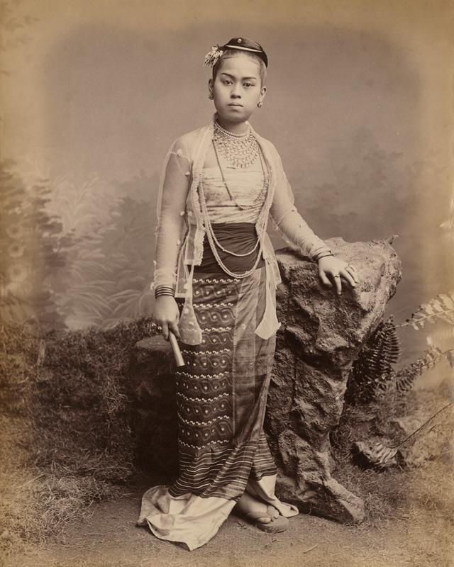 Young Burmese girl, c.1875 (albumen print) (b/w photo)  from Philip Adolphe Klier
