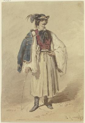 Serb in national costume