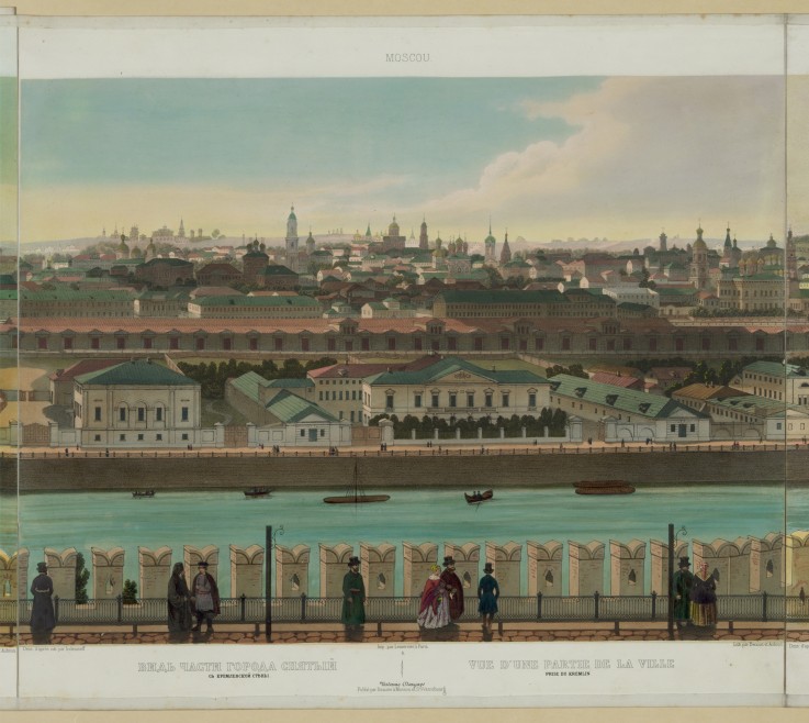 View of Zamoskvorechye from the Kremlin Wall (from a panoramic view of Moscow in 10 parts) from Philippe Benoist