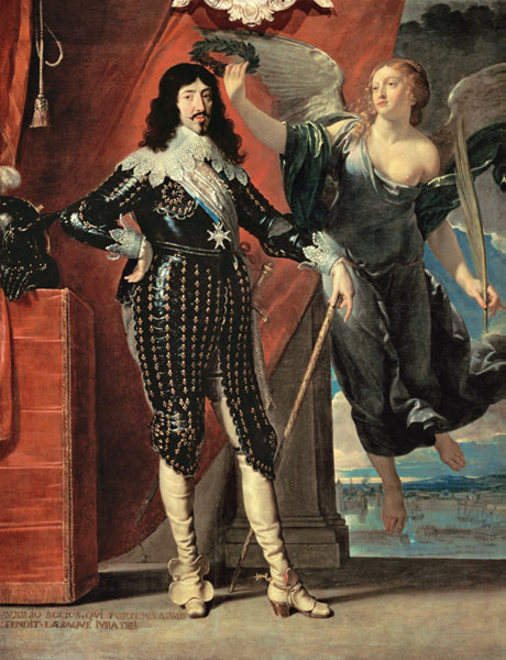 Louis XIII crowned by Victoria from Philippe de Champaigne
