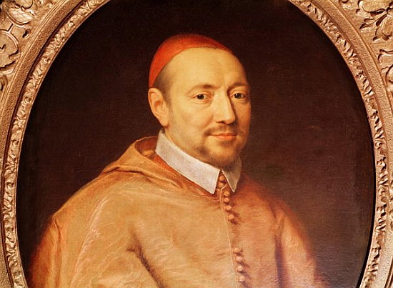 Portrait of Cardinal Pierre de Berulle (1575-1629) (detail) from Philippe de Champaigne