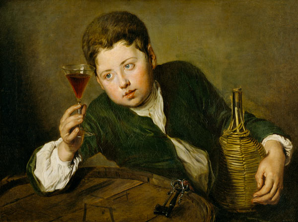 The young Wine Taster from Philippe Mercier