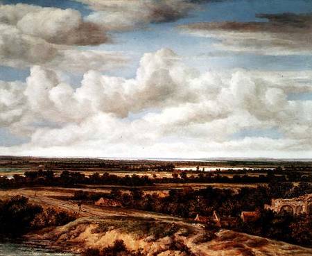An Extensive Landscape with a Road by a River from Philips Koninck