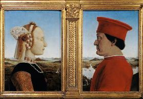 Portraits of Duke Federico da Montefeltro (1422-82) and Battista Sforza