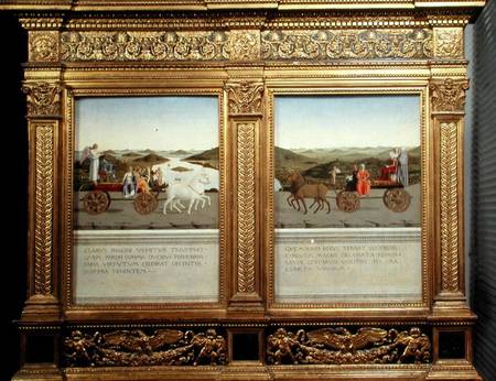 The Triumphs of Duke Federico da Montefeltro (1422-82) and Battista Sforza from Piero della Francesca