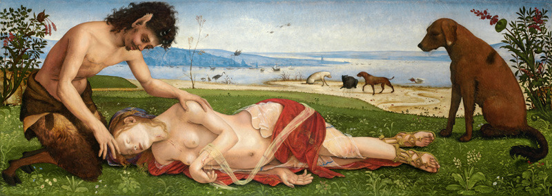A Satyr Mourning over a Nymph, c.1495 from Piero di Cosimo