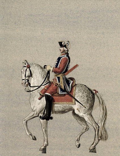 Equestrian portrait of Prince Charles de Beauveau-Craon (1720-93) from Pierre Antoine Lesueur
