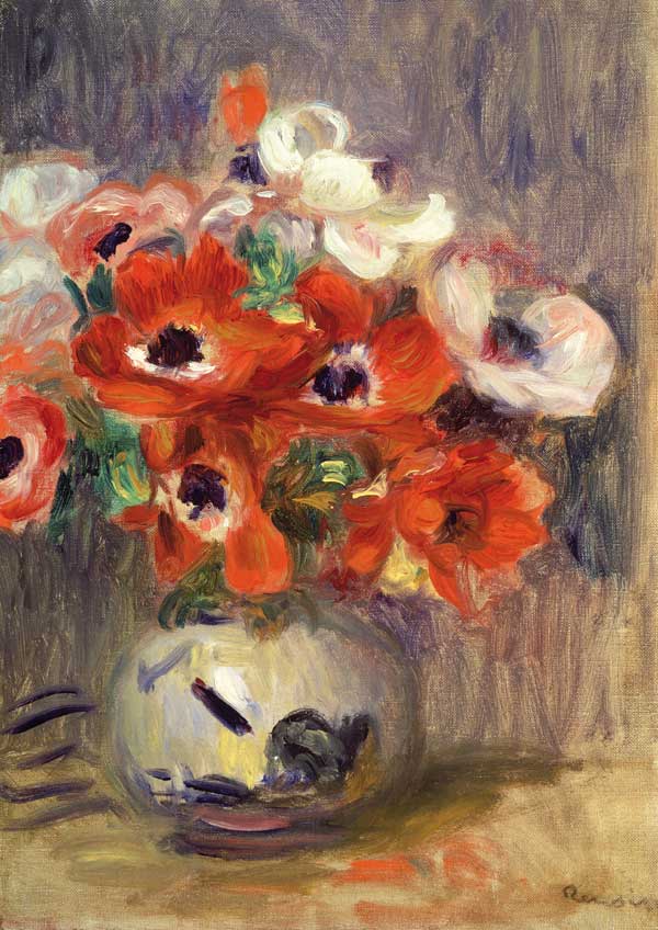 Anemones from Pierre-Auguste Renoir