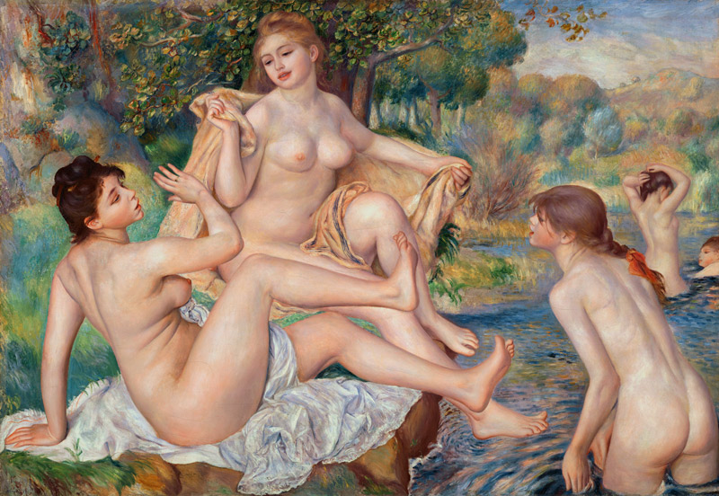 Taking a bath from Pierre-Auguste Renoir