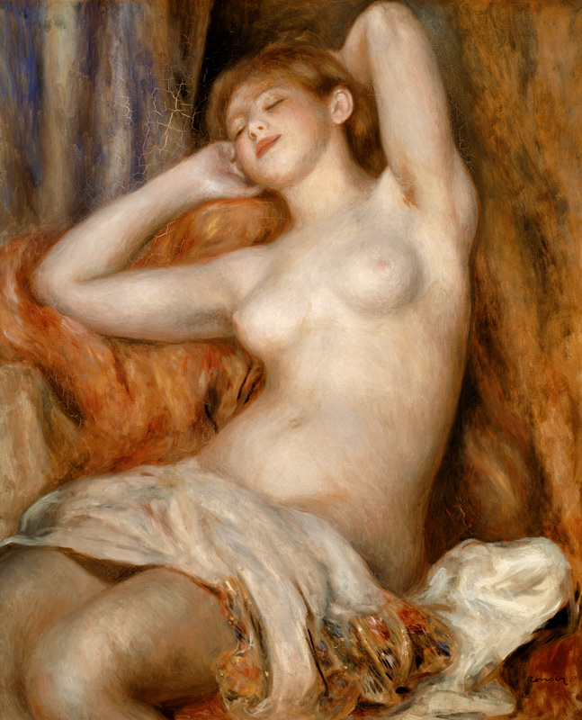The Sleeping Bather from Pierre-Auguste Renoir
