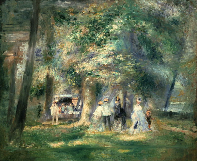 In The Park at Saint-Cloud from Pierre-Auguste Renoir