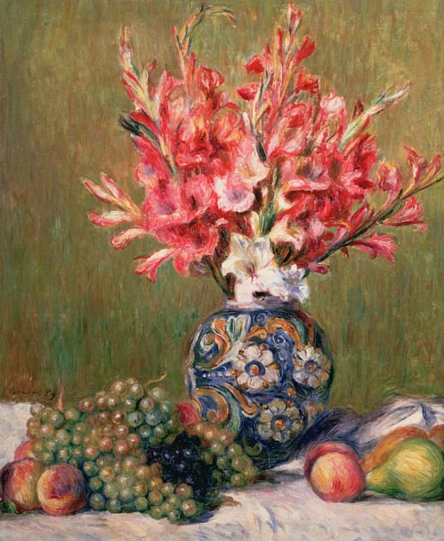 Still life of Fruits and Flowers from Pierre-Auguste Renoir