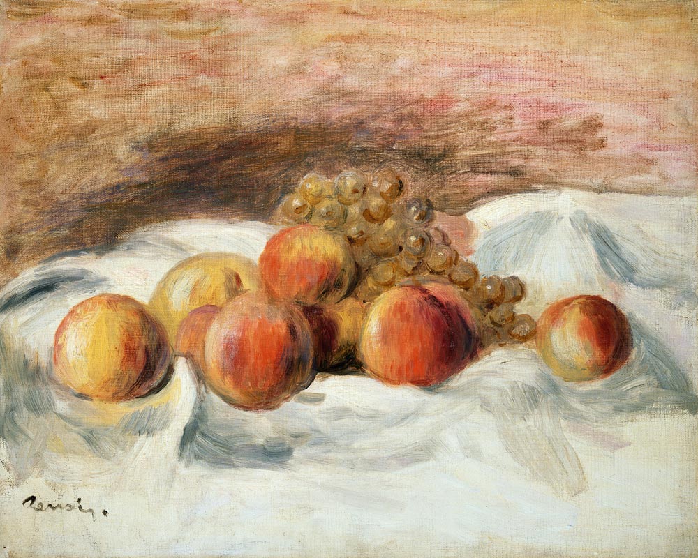 Still life with peaches from Pierre-Auguste Renoir