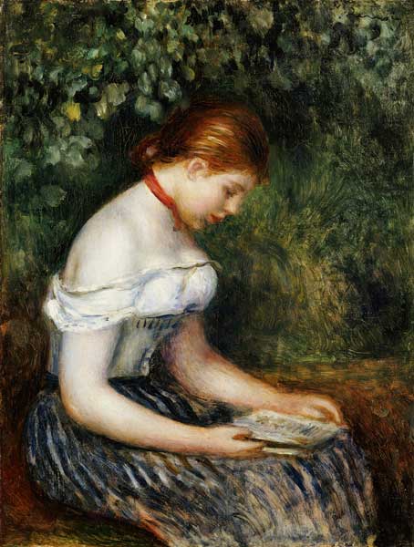 The Reader (A Young Girl Seated) from Pierre-Auguste Renoir